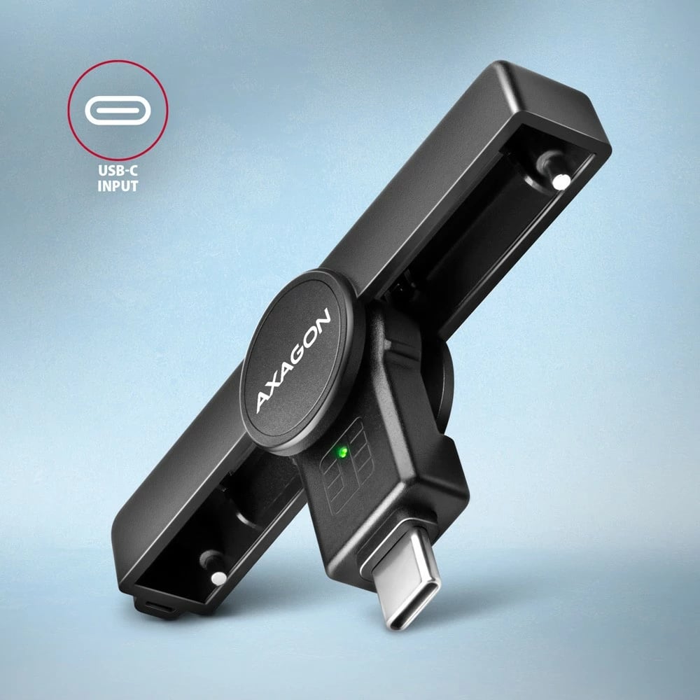 Lexues kartelash Smart AXAGON CRE-SMPC, USB-C, i zi