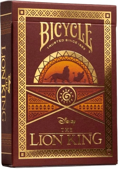 Letra loje Bicycle Lion King, 52 copë, Temë Disney, Poker size