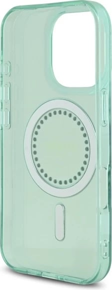 Mbështjellës Guess IML Rhinestones MagSafe për iPhone 16 Pro, Gjelbër Mbështjellës Guess IML Rhinestones MagSafe për iPhone 16 Pro, Gjelbër