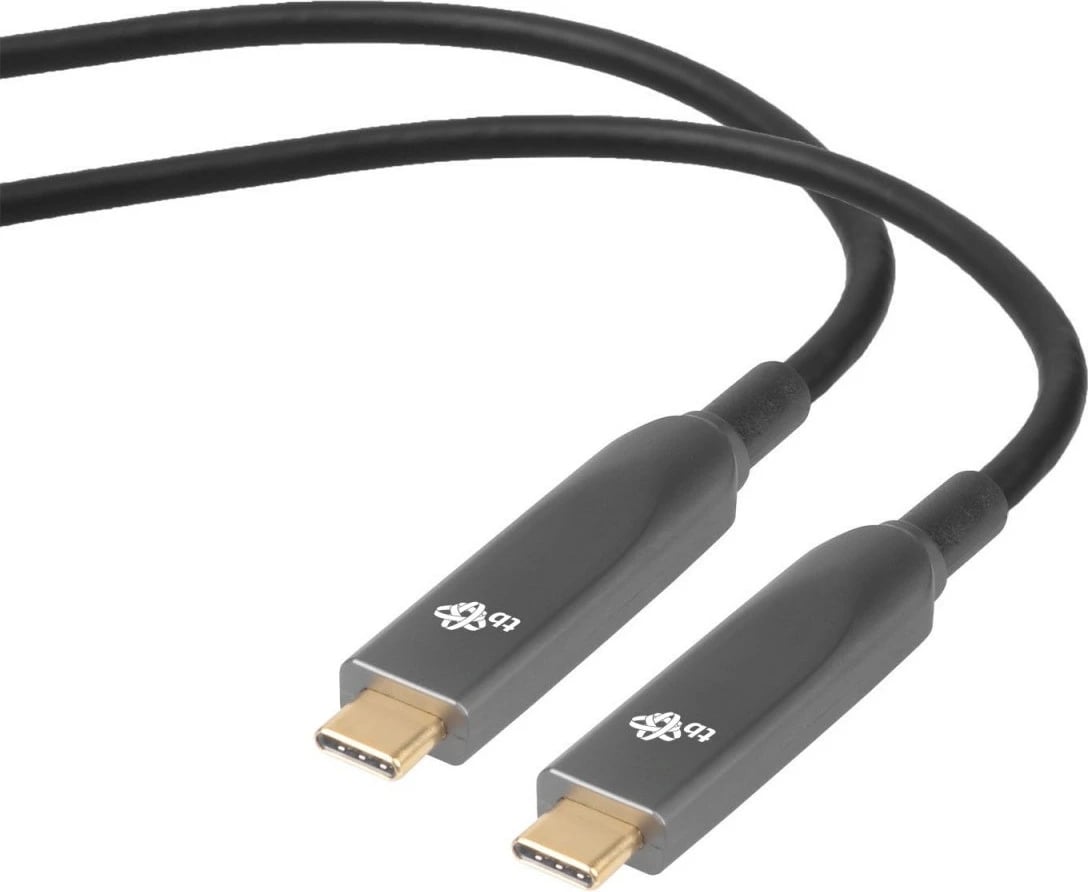 Kabllo optike USB Type-C në USB Type-C TB AKTBXIACCOP500B, 5m, e zezë