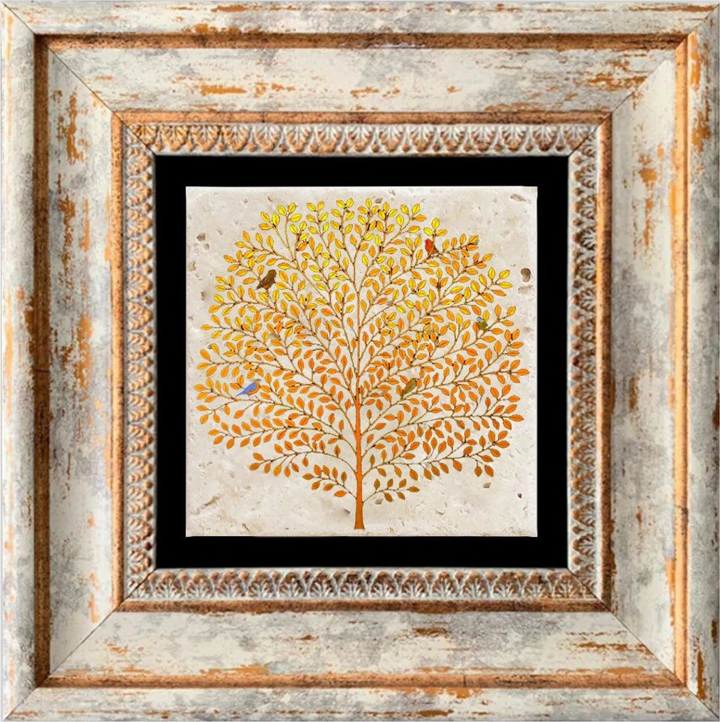 Pikturë dekorative me kornizë, shumëngjyrëshe, TC1236, 20x20cm