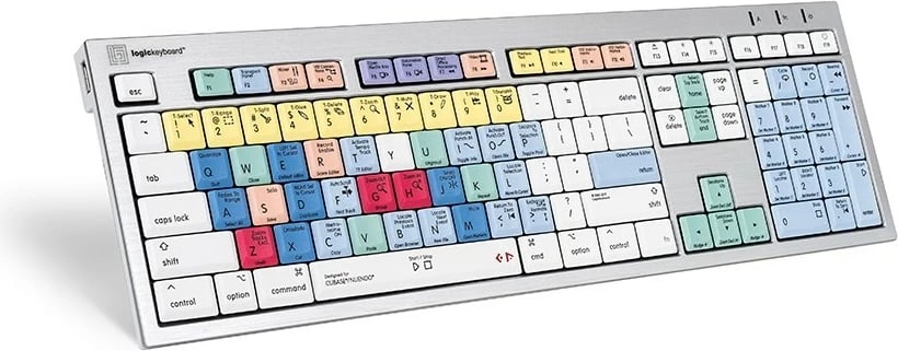 Tastierë LogicKeyboard Steinberg Cubase/Nuendo ALBA FR Mac, me taste të ngjyrosura