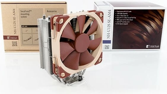 Ftohës procesori NOCTUA NH-U12S SE-AM4, 12cm, për Socket AM4, bezhë/kafe