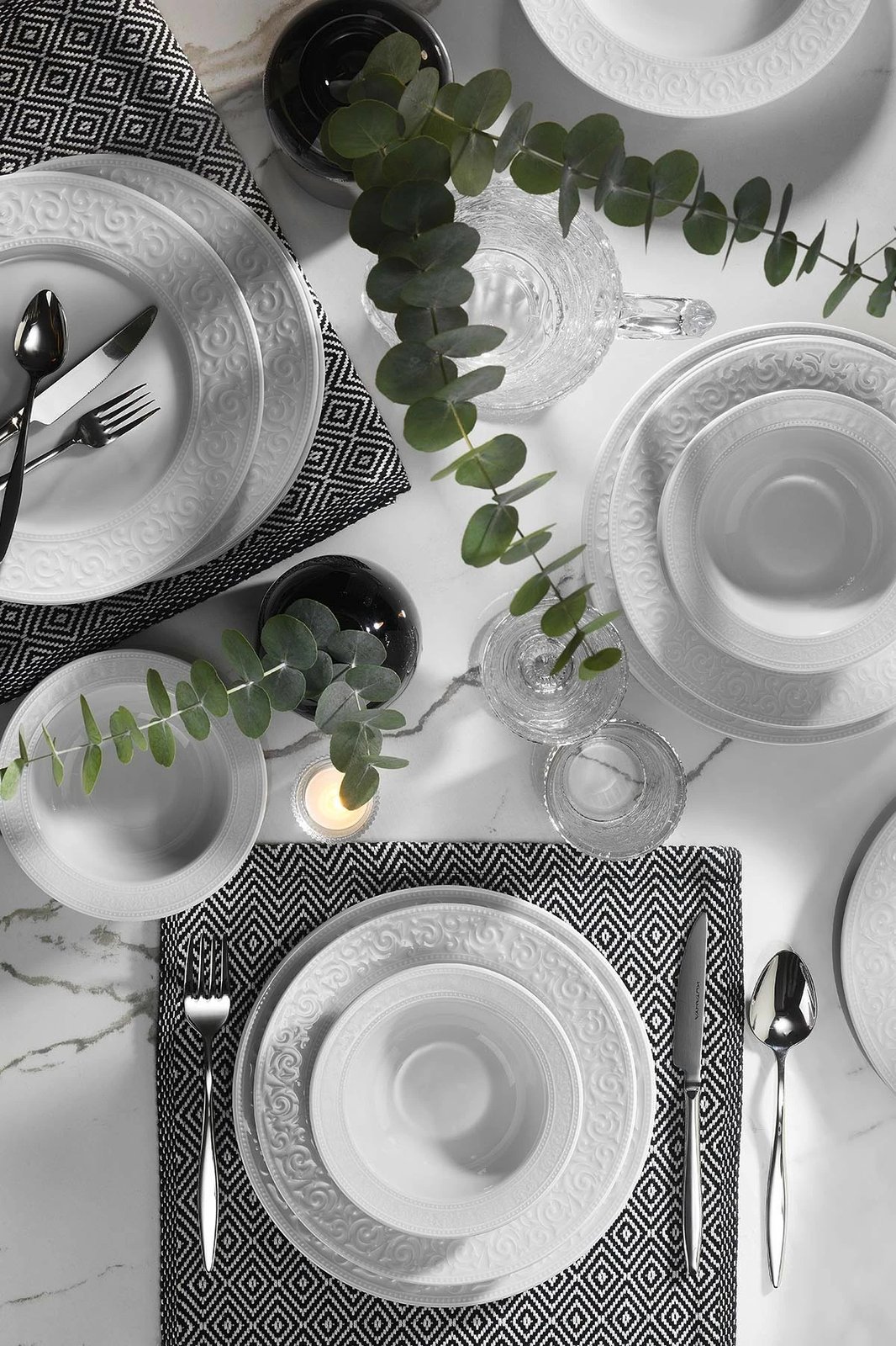 Set darkeje prej porcelani, 18 pjesë, Hermia, ACL18Y400