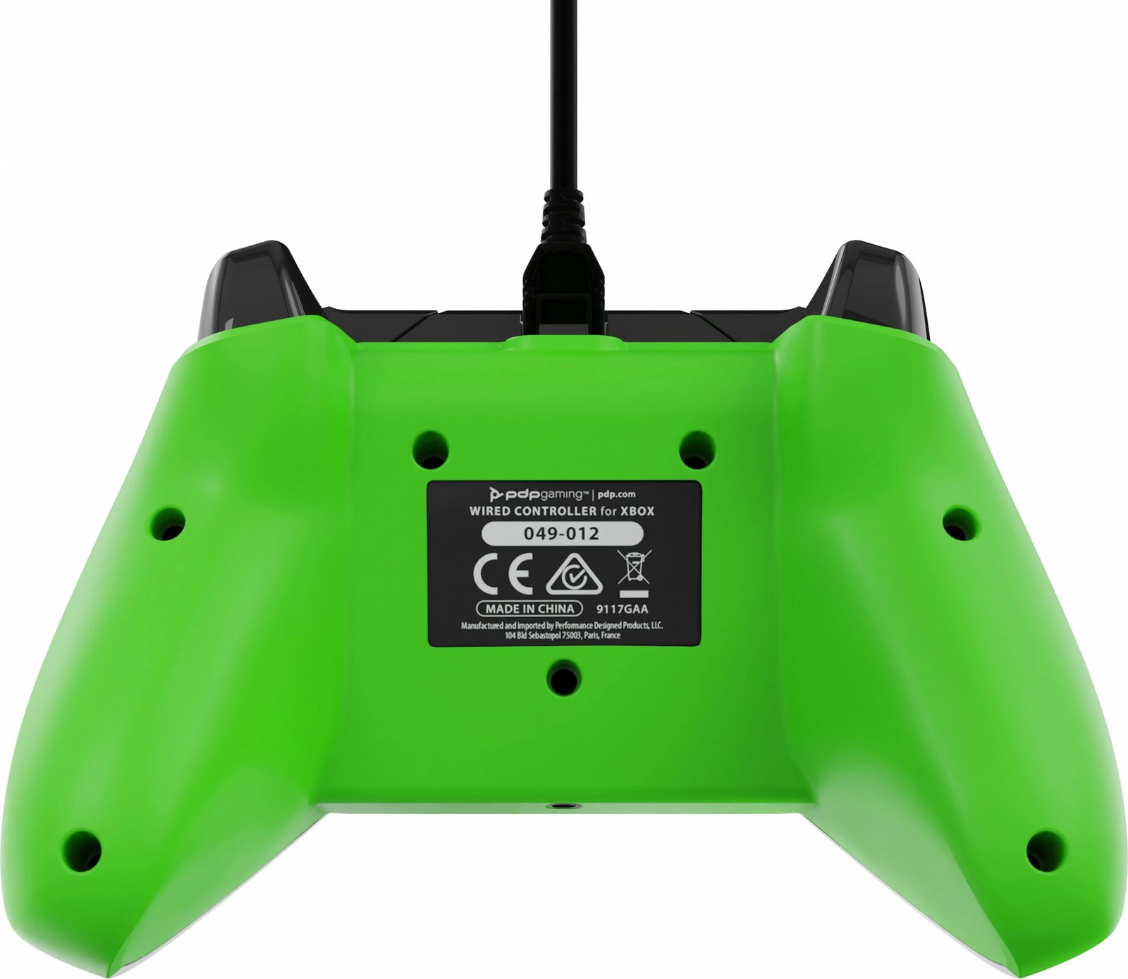 Gamepad PDP Neon White për Xbox Series X/S/One dhe PC, me kabllo, 2.43m, i bardhë/gjelbër