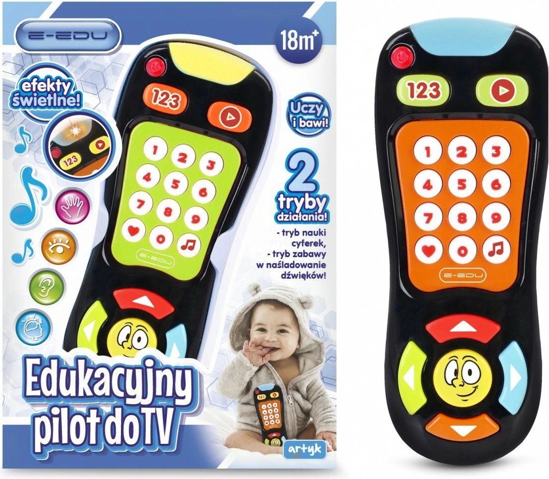 Telekomandë edukative për fëmijë Artyk E-Edu 128837, shumëngjyrëshe