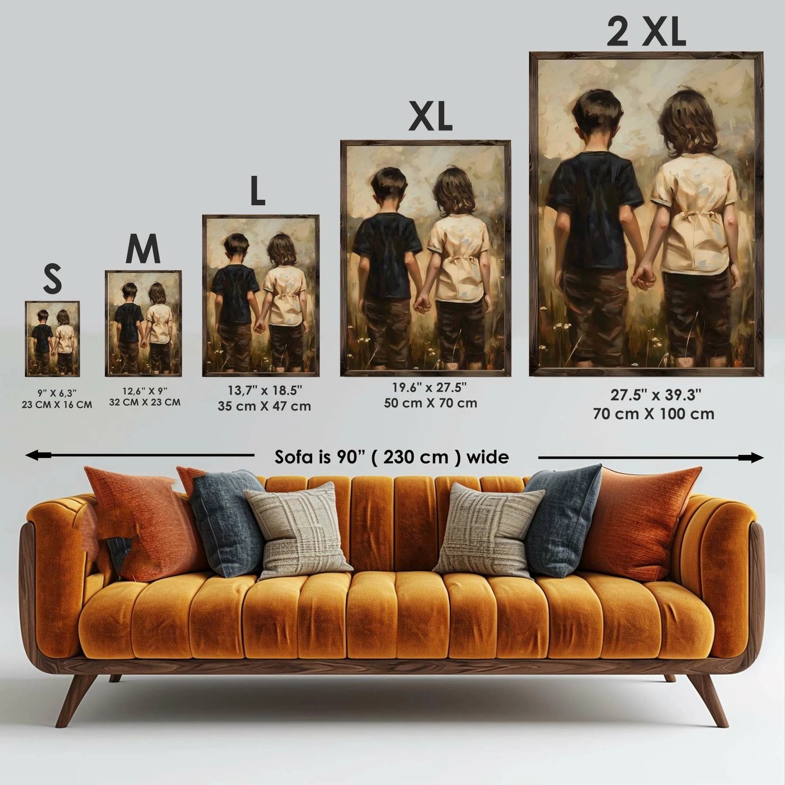 Pikturë dekorative me kornizë MDF, Wallity, GE237-L, shumëngjyrëshe