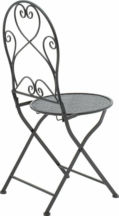 Tavolinë me karrige 3 copë Walen metal i zi