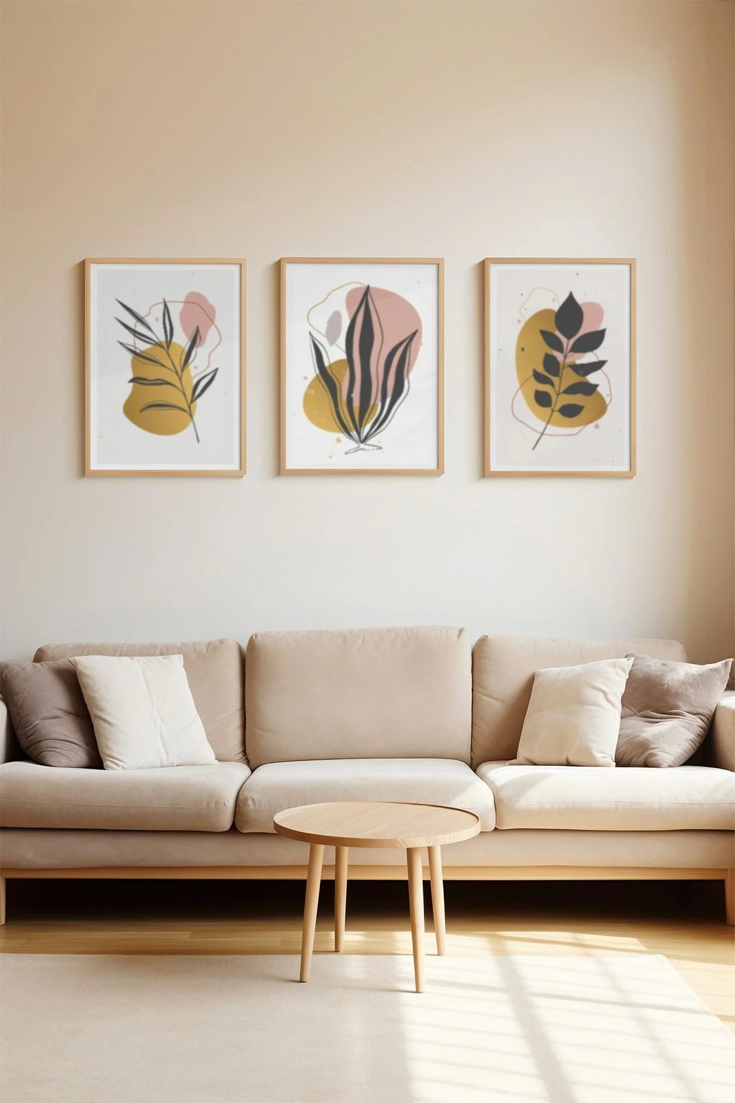 Pikturë dekorative me kornizë (3 copë), Wallity, 3Dartsohoset92