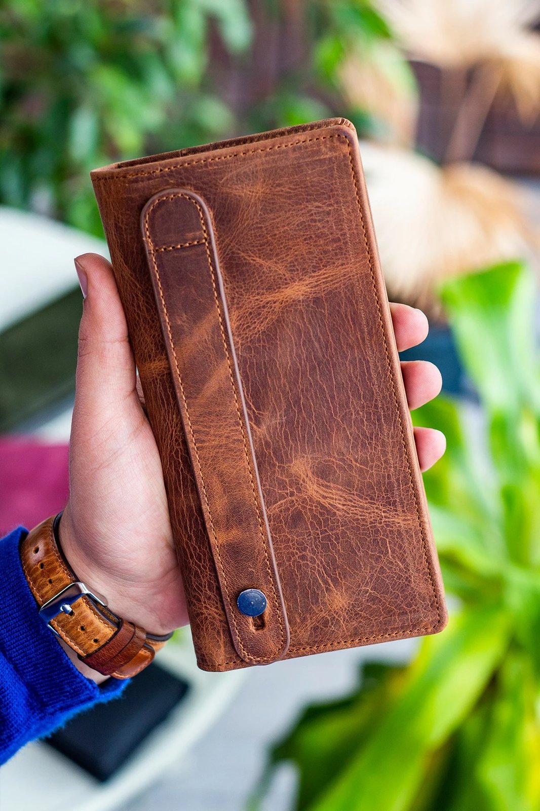 Portofol për burra, ngjyrë tan, Zoozie Bags, Hamburg