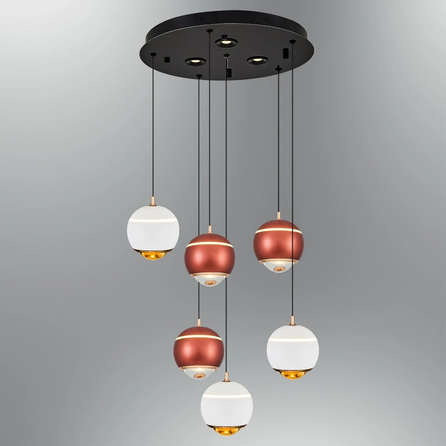 Llambë tavani Opviq, 2806-6A-0104, e bardhë dhe kafe