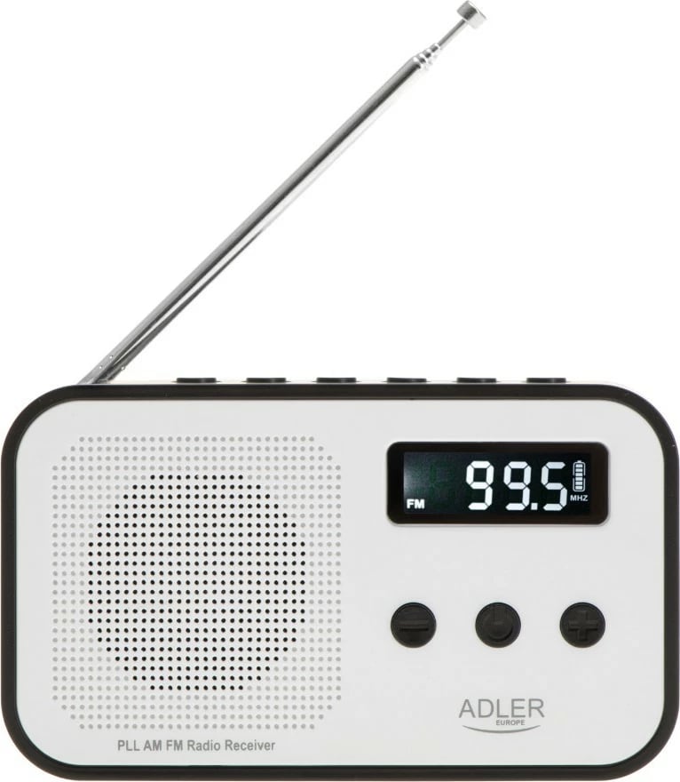 Radio digjitale Adler AD1907 PLL, e bardhë