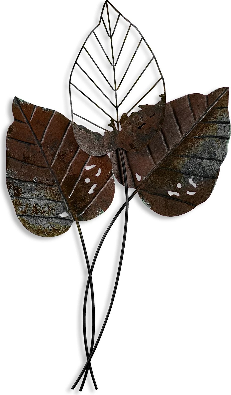 Aksesor dekorativ metalik për mur Wallity, Fall 3, ngjyrë kafe, 45x85cm