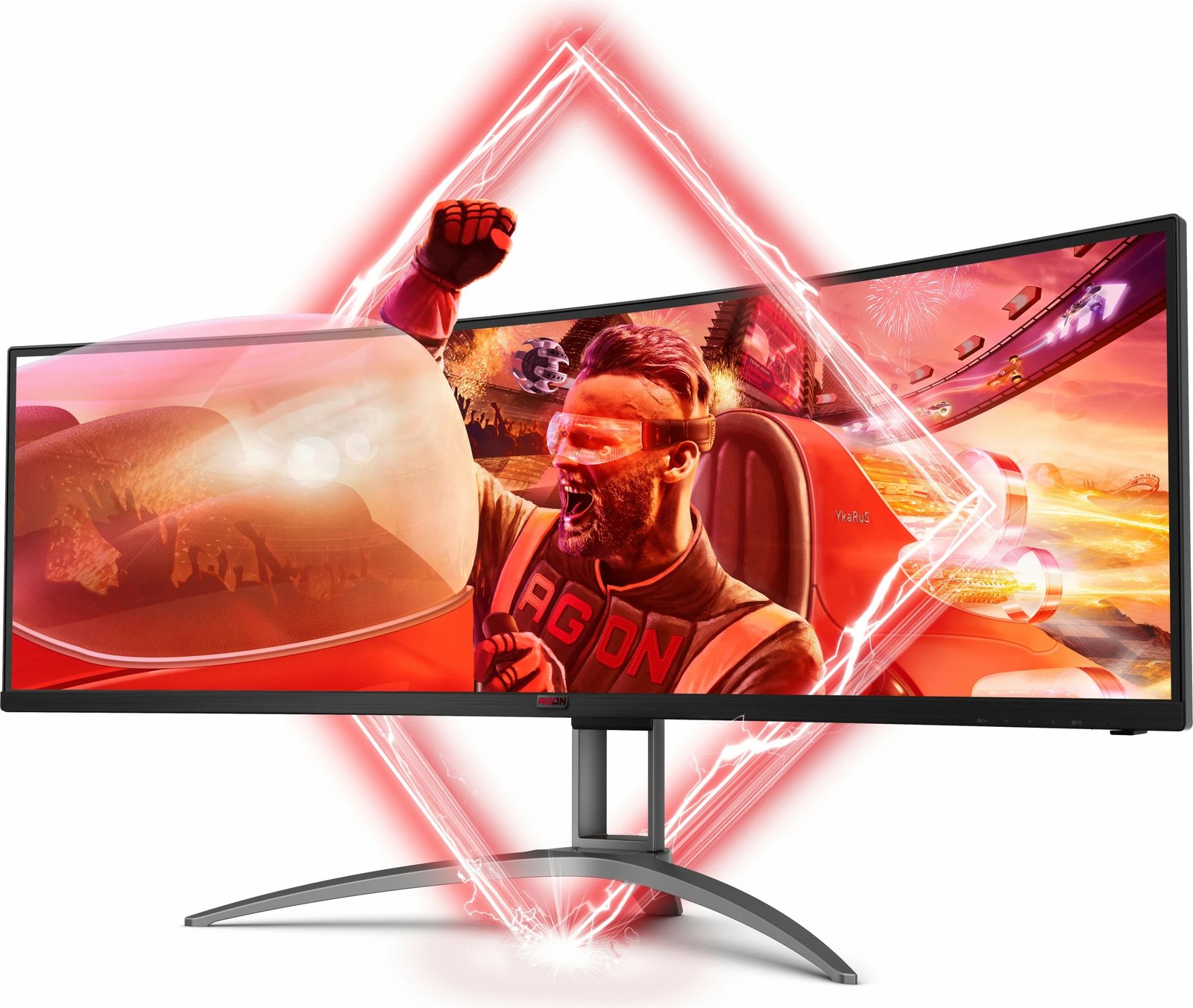 Monitor AOC AG493UCX2 49 inç, 5120x1440, 165Hz, FreeSync Premium Pro, LED, i zi