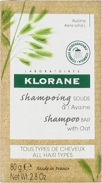 Shampon solid për të gjitha llojet e flokëve Klorane Avene, 80gr