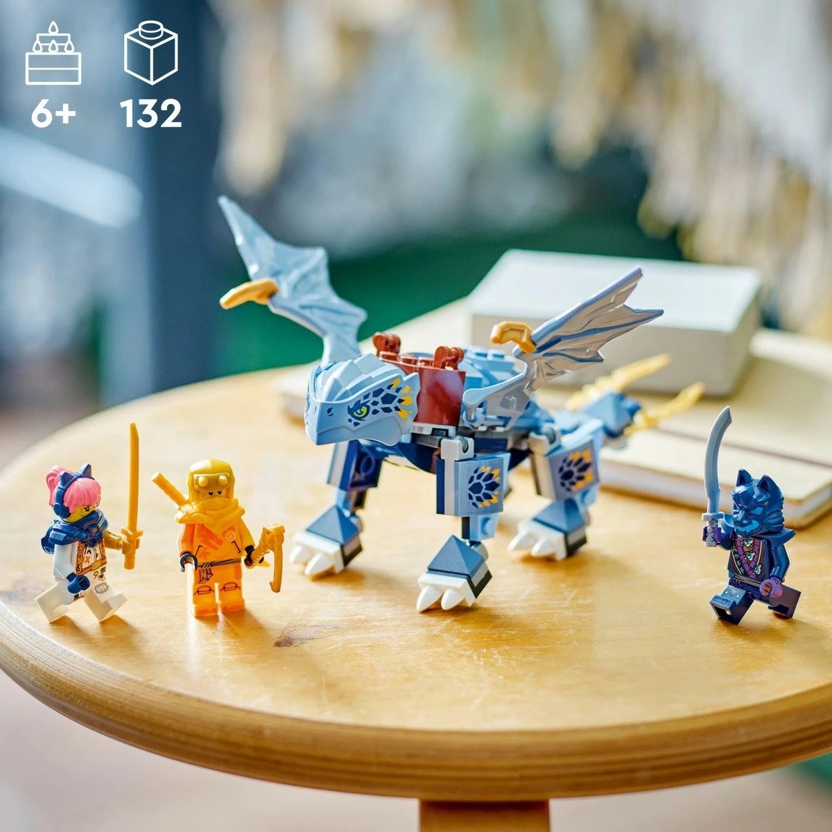 Set lodër LEGO Ninjago Riyu Dragonling 71810 me 3 minifigura, plastikë