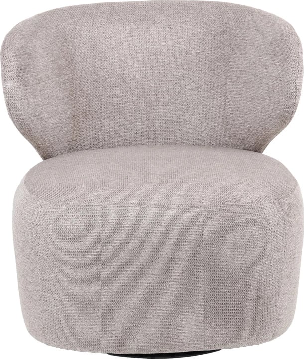 Fotel Marelia rrotulluese, material stof, ngjyrë ulliri, 73x76x76cm