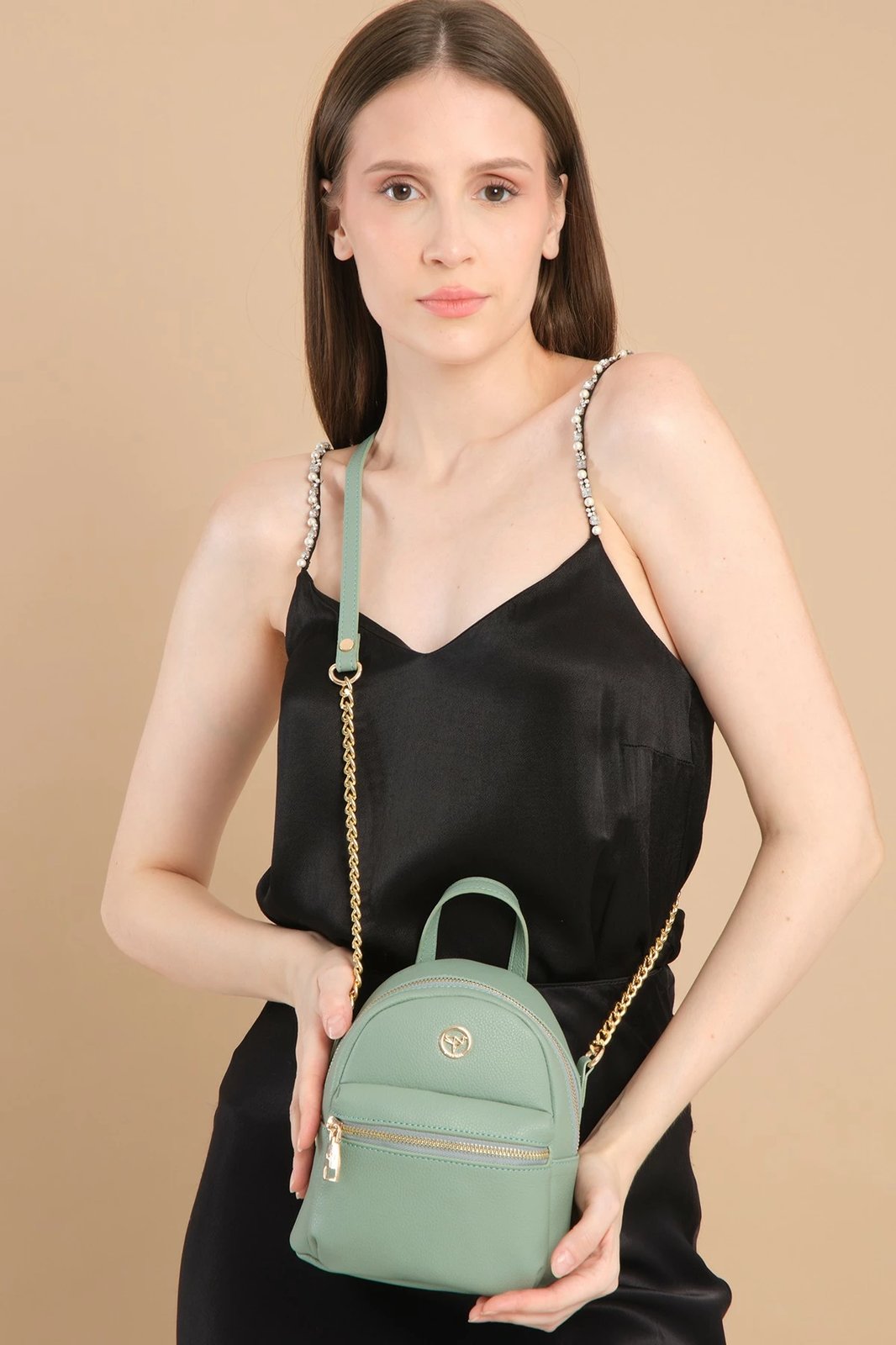 Çantë shpatullë Zoozie Bags, Merida, ngjyrë mente