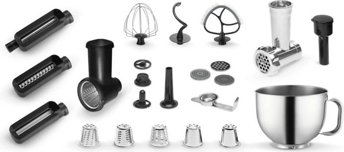 Robot kuzhine planetar Concept RM8000, 1200 W, tas 5 L, blender qelqi 1.5 L, me aksesorë, i zi