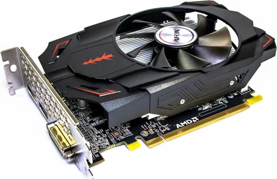 Kartelë grafike AFOX Radeon RX 550 AFRX550-4096D5H4 4GB GDDR5 128-bit DVI/HDMI/DisplayPort, e zezë