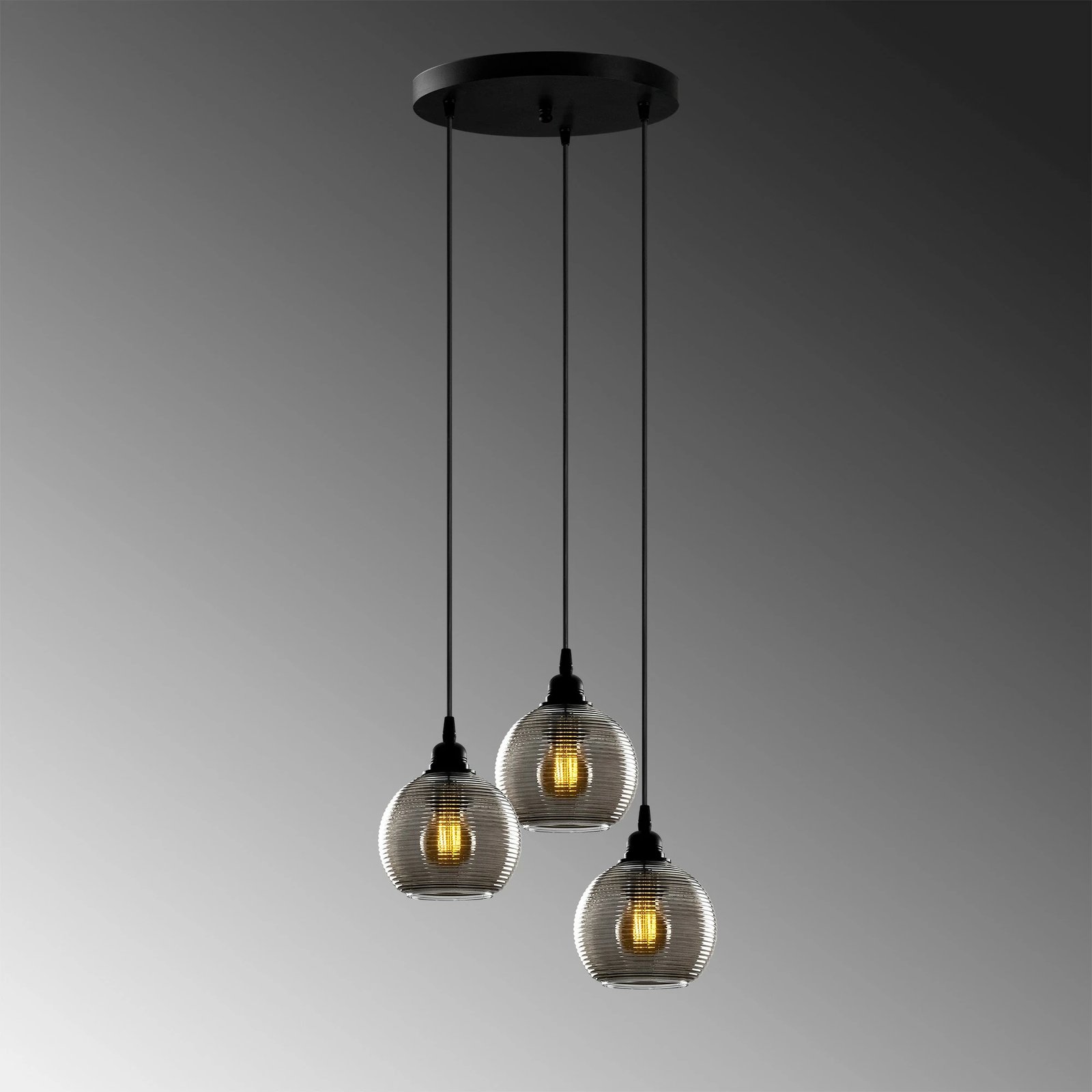 Llambë tavani Opviq, ngjyrë fume, 031