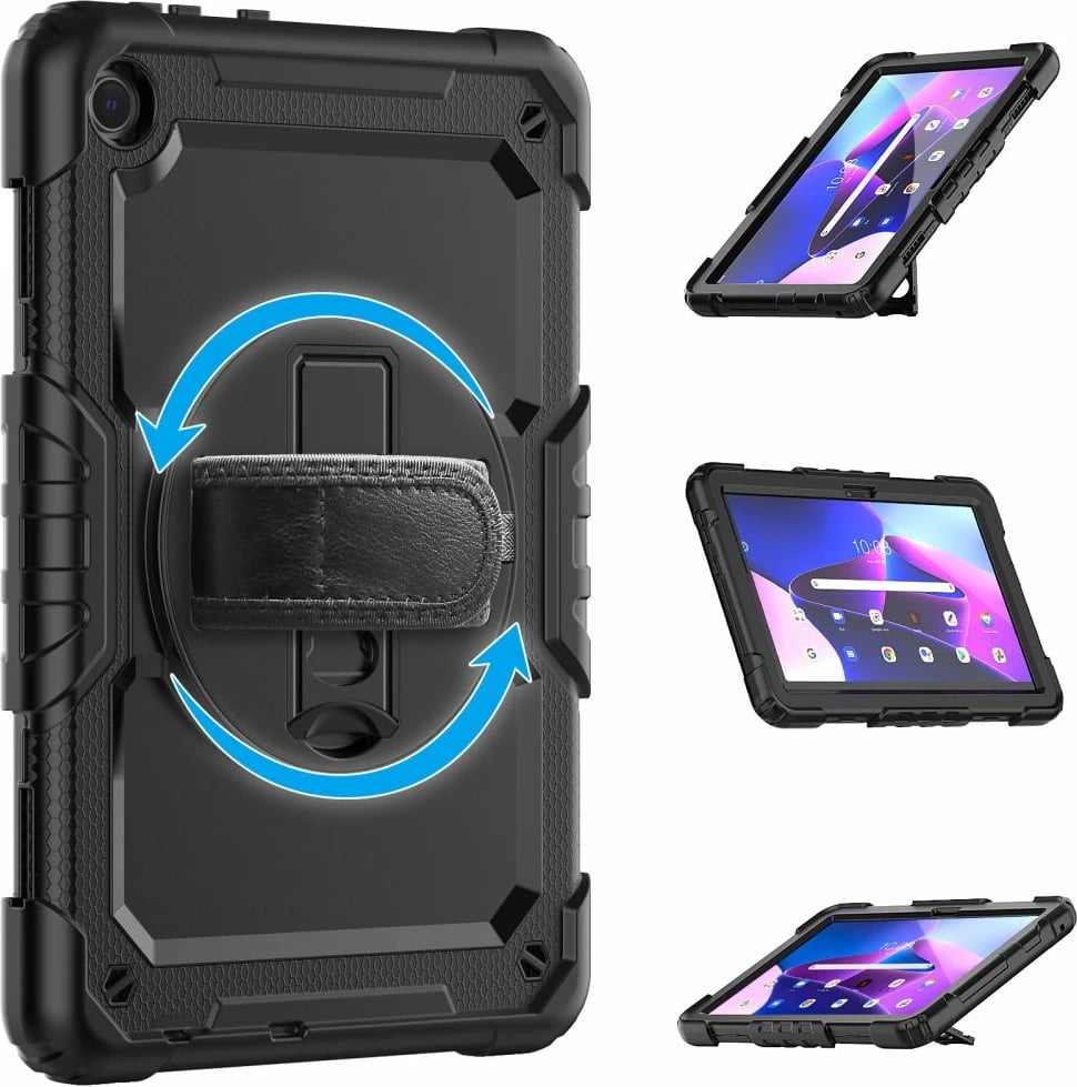Mbështjellës Tech-Protect Solid360 për Lenovo Tab M10 10.1" (3rd Gen) TB-328, i zi