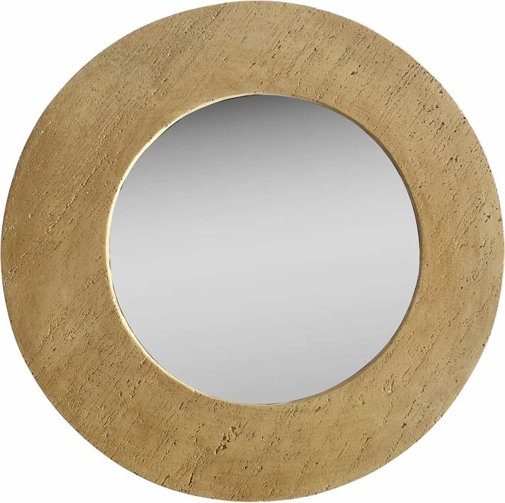 Pasqyrë rrethore LITHOS 2, bezhë, 80x3x80