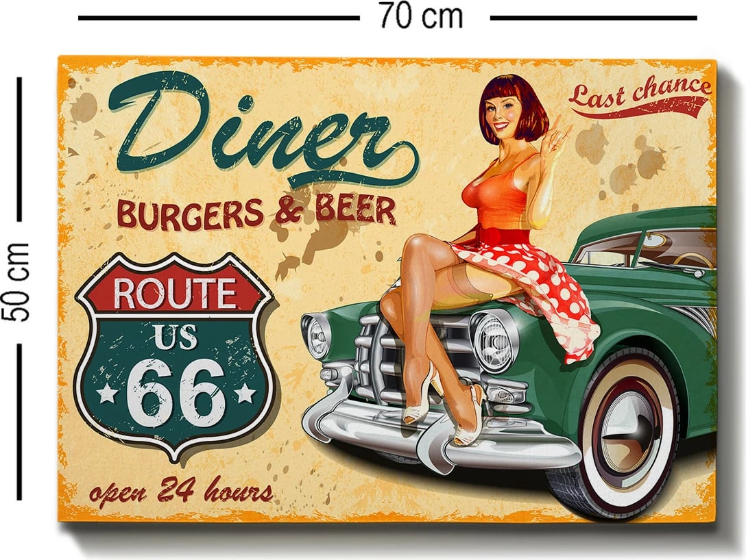 Pikturë dekorative në kanavacë, shumëngjyrëshe, 50x70cm