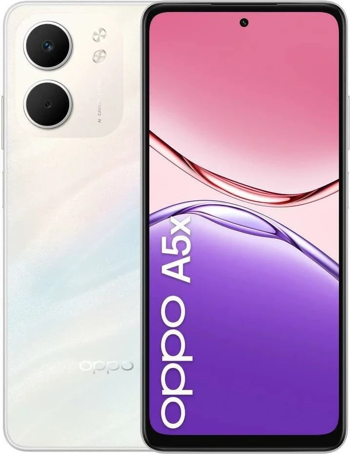 Celular OPPO A5x 4GB 128GB Laser White