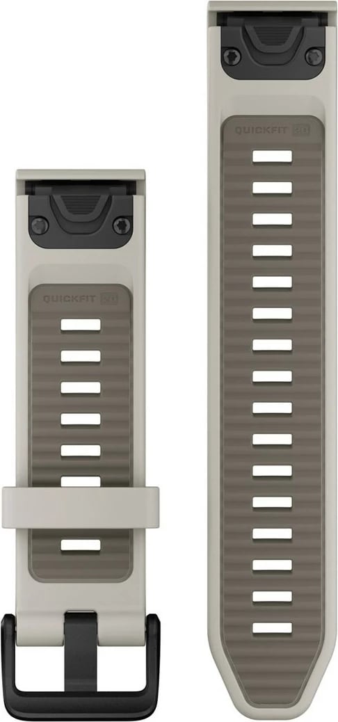 Bandë silikoni Garmin Quickfit për Smartwatch, 20mm, gri, për Approach S70 42mm, D2 Delta S, Descent Mk2S, Mk3 43mm, Mk3i 43mm, epix