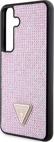 Mbështjellës Guess Rhinestone Triangle për Samsung Galaxy S24+, Rozë