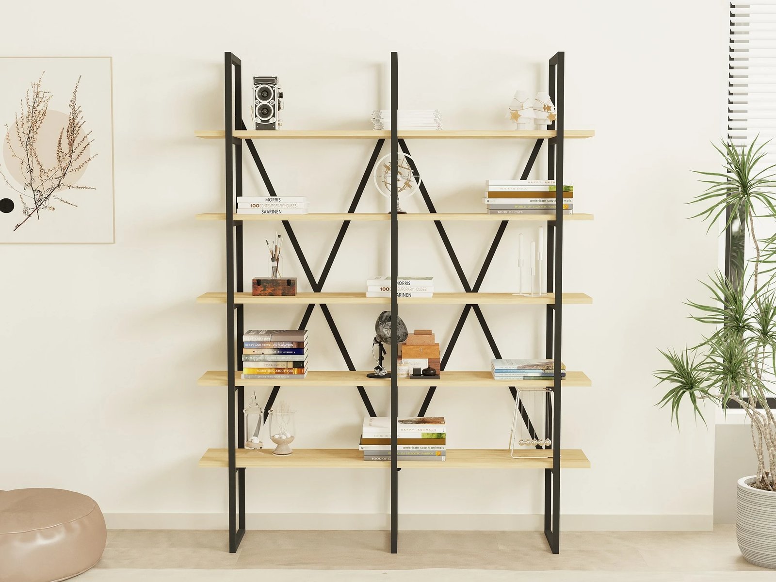 Raft librash Hanah Home, Heybeliada, ngjyrë safir dhe e zezë