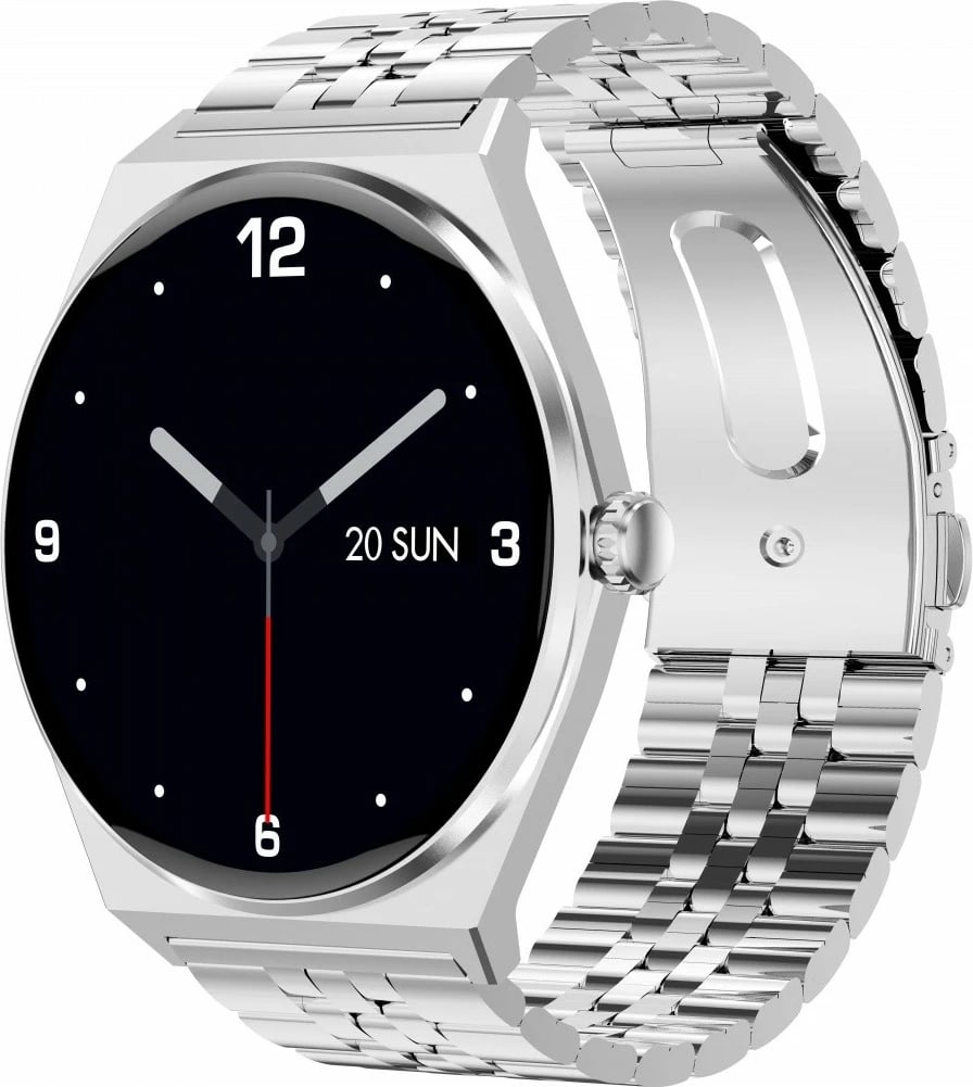 Smartwatch EcoWatch EW05 SL, 1.43", AMOLED, Bluetooth, Argjend