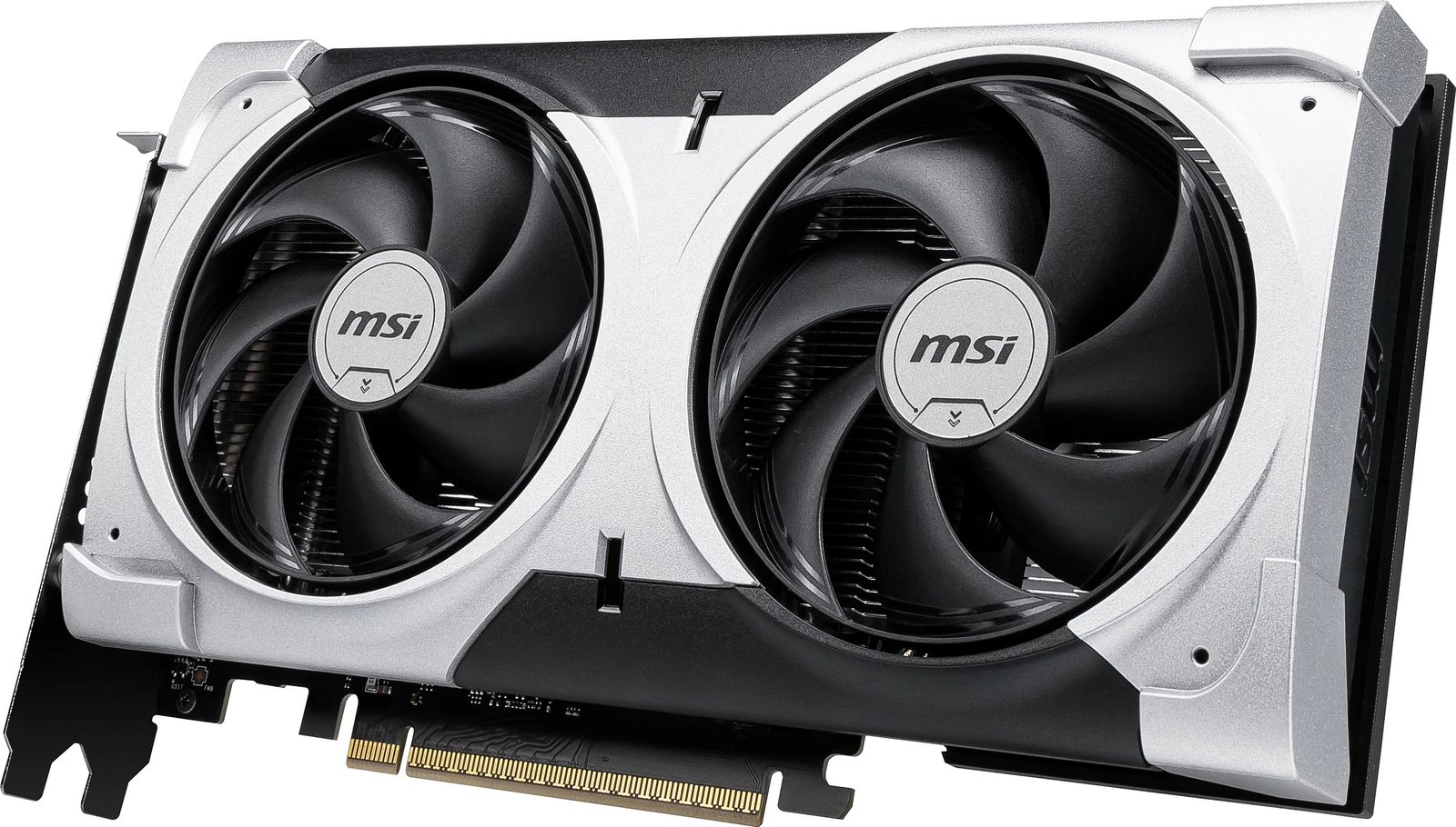 Kartelë grafike MSI RTX 5060 Ti Ventus 2X OC 8GB GDDR7, argjendtë