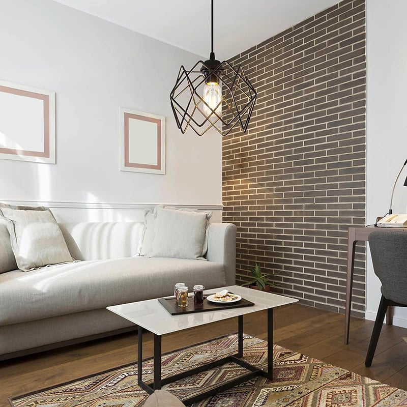 Dritë tavani PWL-1021 E27 metalike e zezë D23.5x60cm