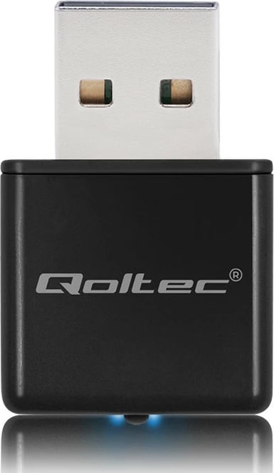 Adapter WiFi mini Qoltec 56986, USB 2.0, 300 Mbps, i zi