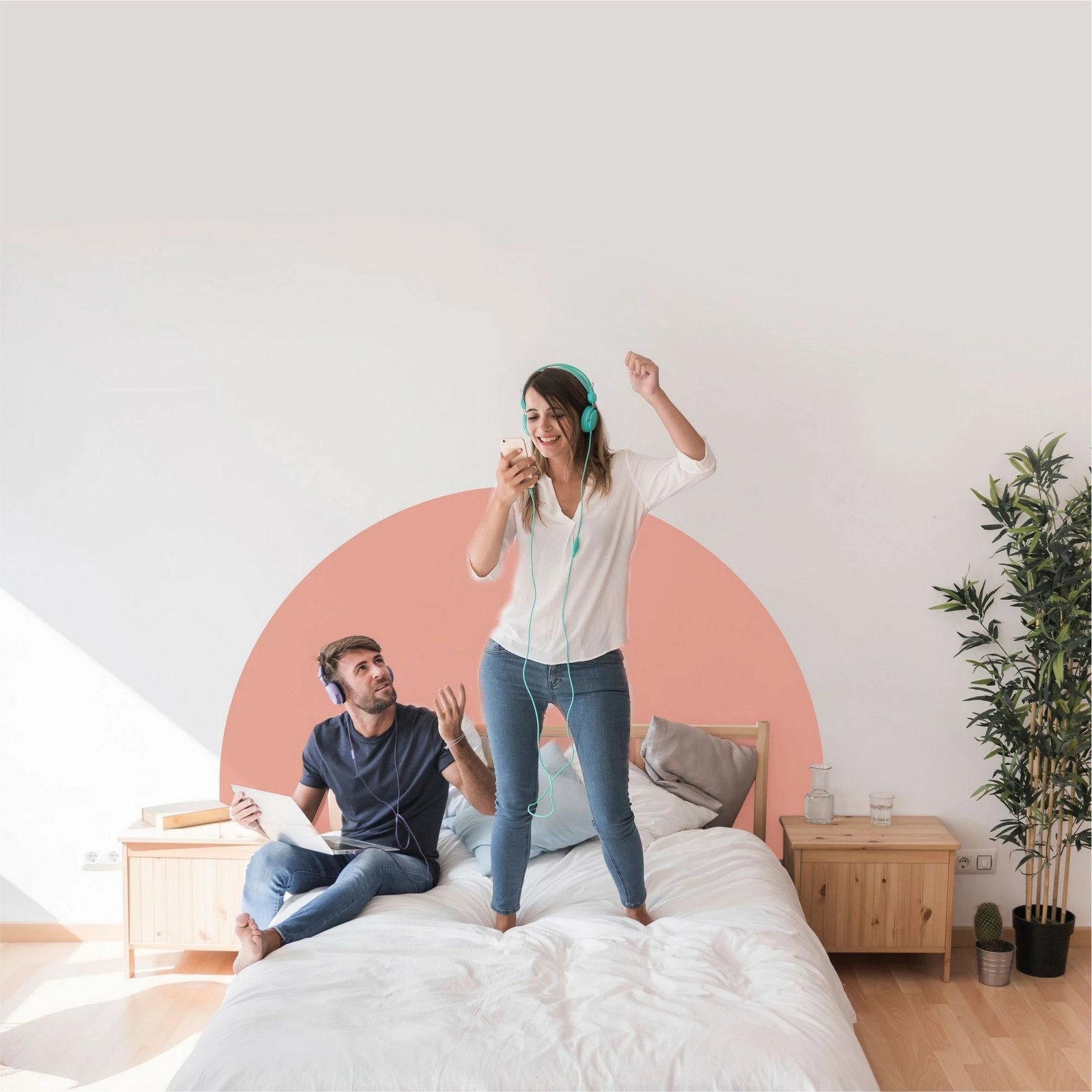 Sticker dekorativ për mur Wallity, MB-00109, shumëngjyrësh, 100x60cm