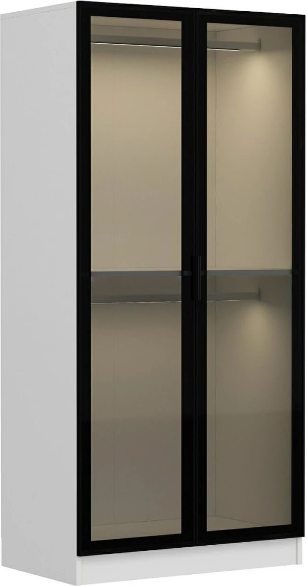 Dollap Hanah Home, xham i zi, 190cm