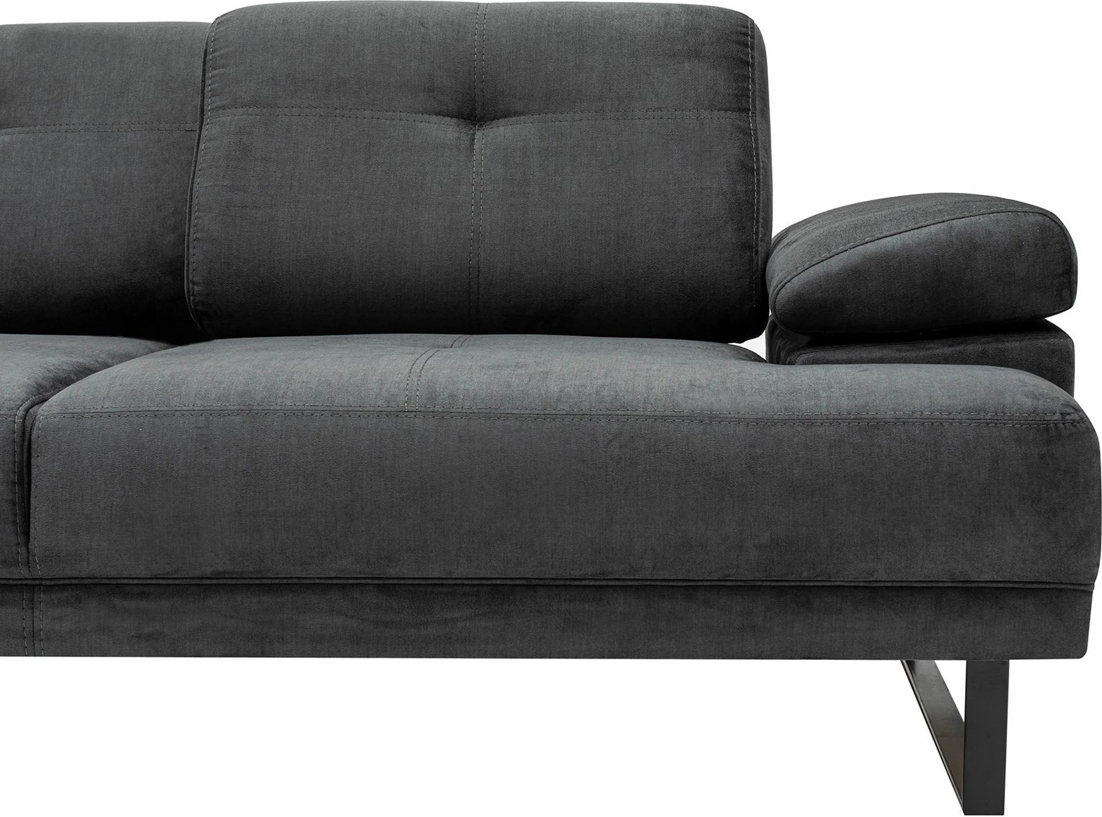 Këndare Atelier del Sofa, Mustang Large, kënd i majtë, ngjyrë antracit