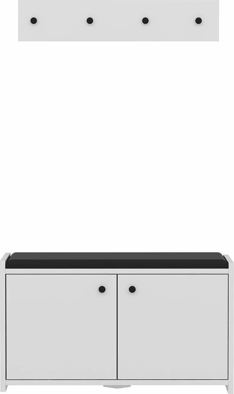 Dollap këpucësh Skye Decor, Zen, i bardhë