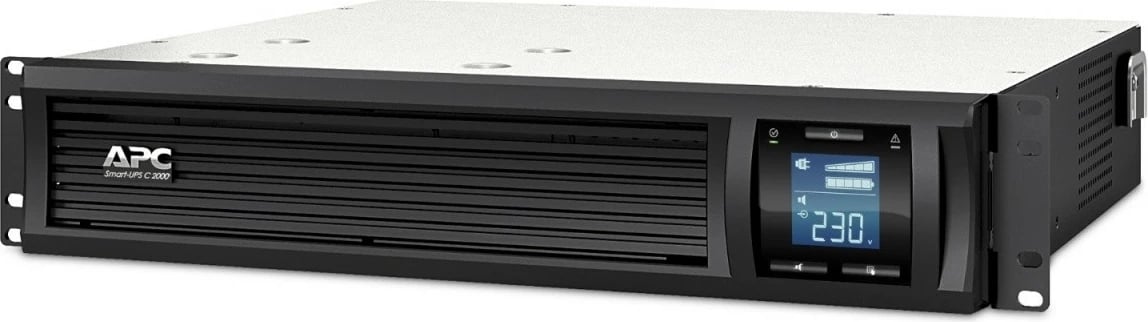 UPS APC Smart-UPS C SMC2000I-2U, 2000 VA, montim në rack, e zezë