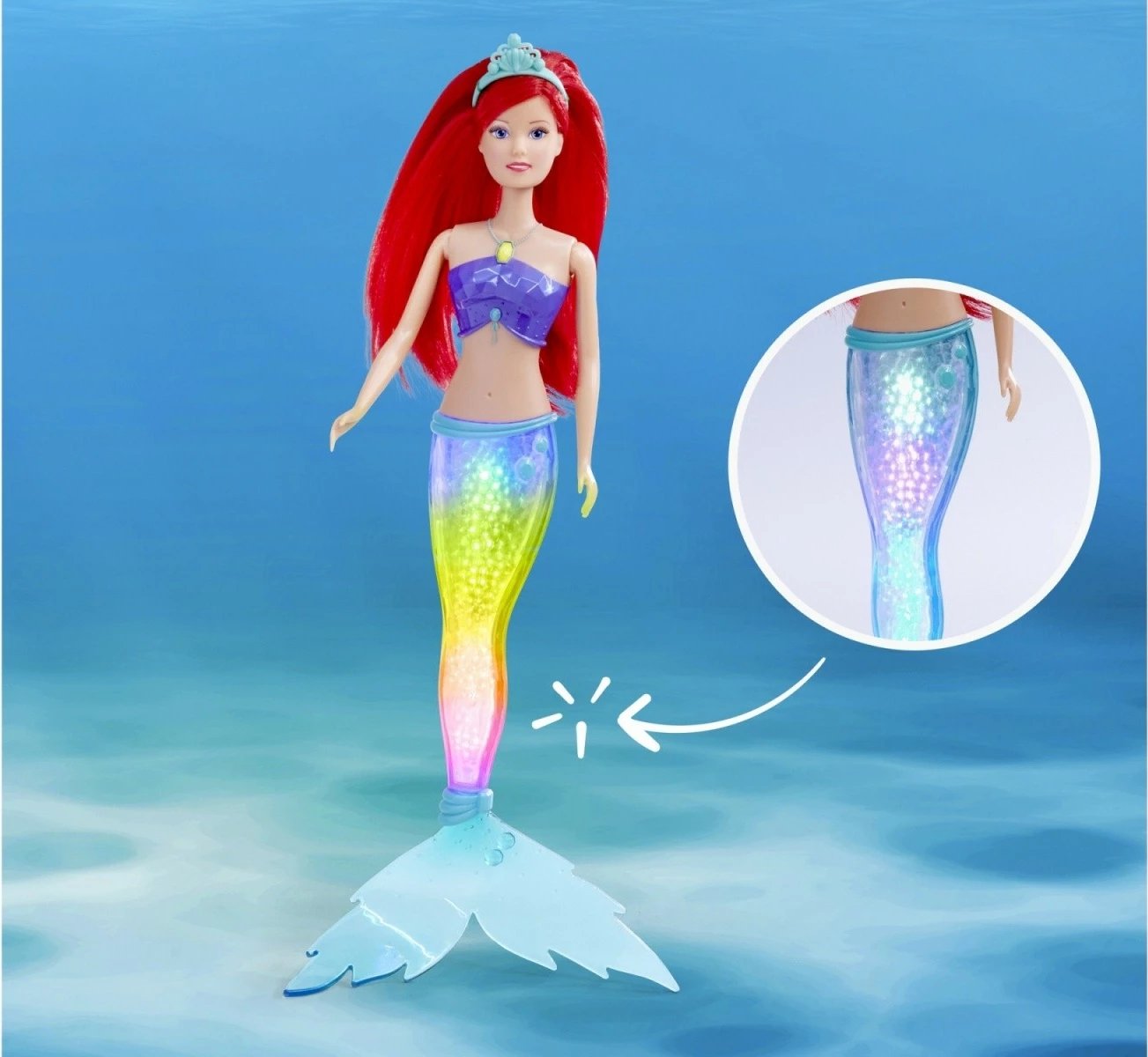 Kukull Steffi Love Light Mermaid me drita, Simba