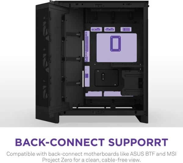 Kasë kompjuteri NZXT H9 Flow RGB (CM-H92FB-R1), e zezë