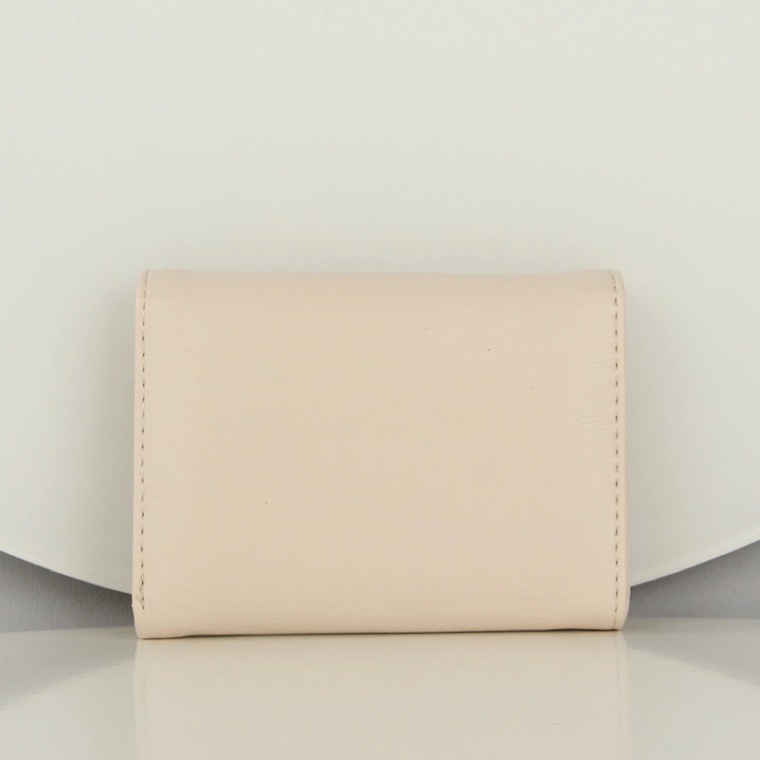 Portofol prej lëkure, ngjyrë bezhë, Zoozie Bags, 12.5x9cm