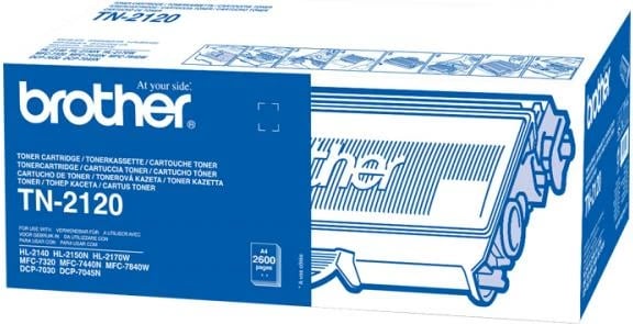 Toner, Brother TN-2120, rendiment 2,400–4,400 faqe, i zi