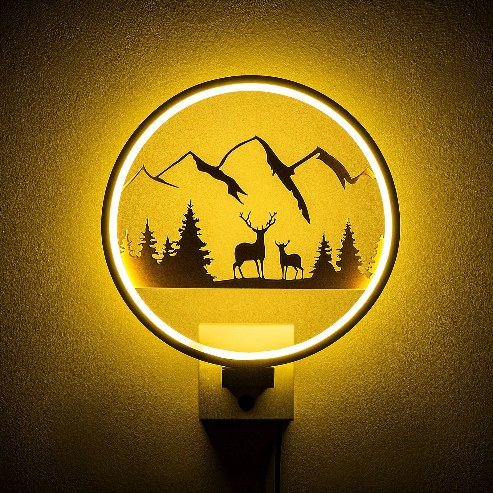 Llambë muri dekorative Opviq, XMAS25, ngjyrë e bardhë dhe ari