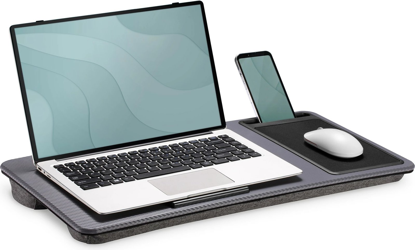 Laptop stand Digitus Notebook Desk, mauspad, vend për smartphone, 17 inç, gri