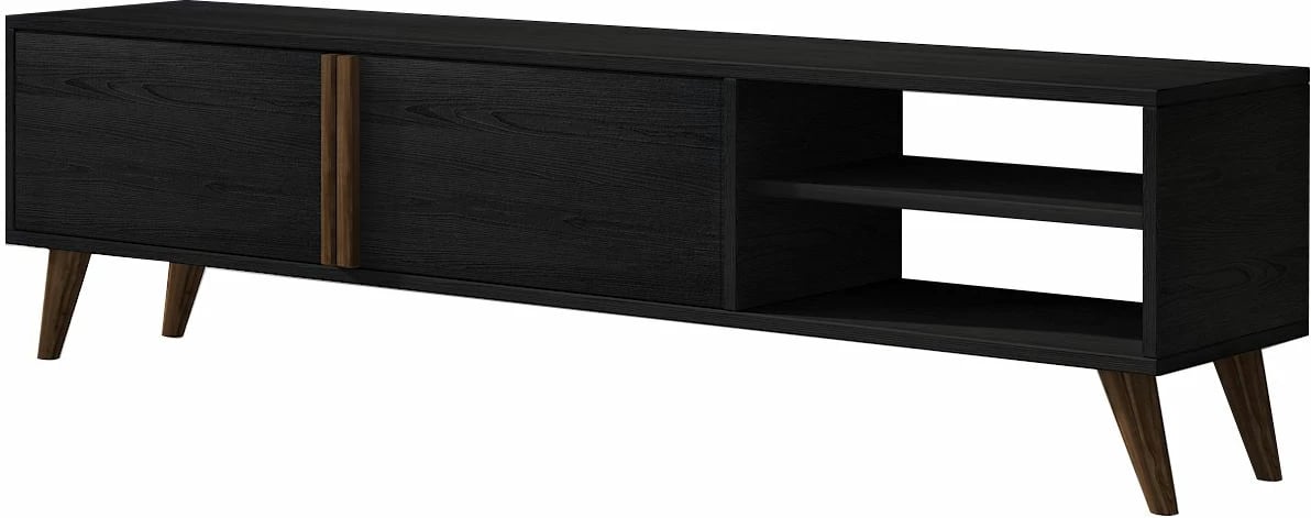 Komodë për TV, ngjyrë dru i zi, Skye Decor, Benoit