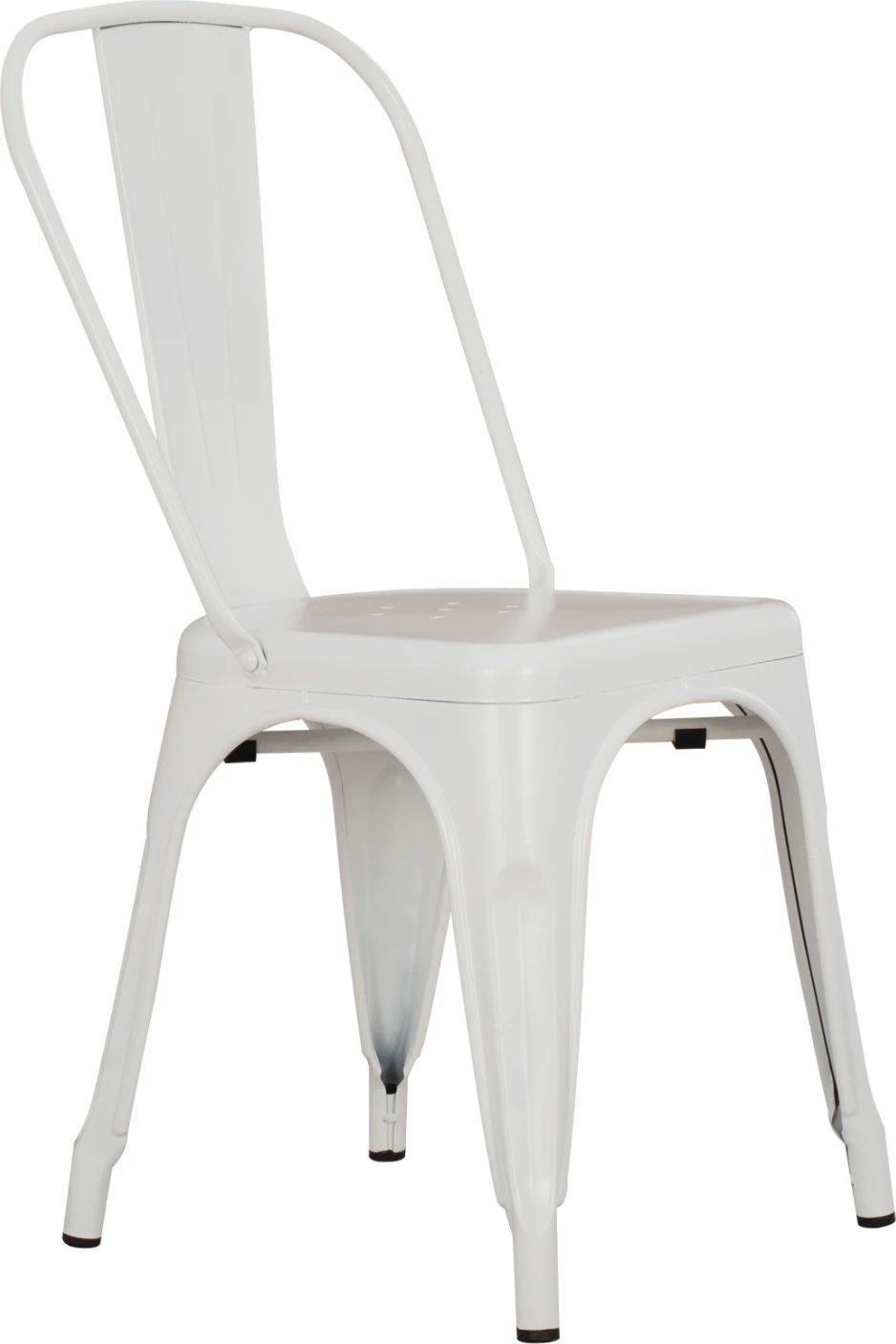 Karrige për ngrënie MELITA-PRO FH8641.41 metalike, ngjyrë e bardhë mat, 44x47x84.5Hcm