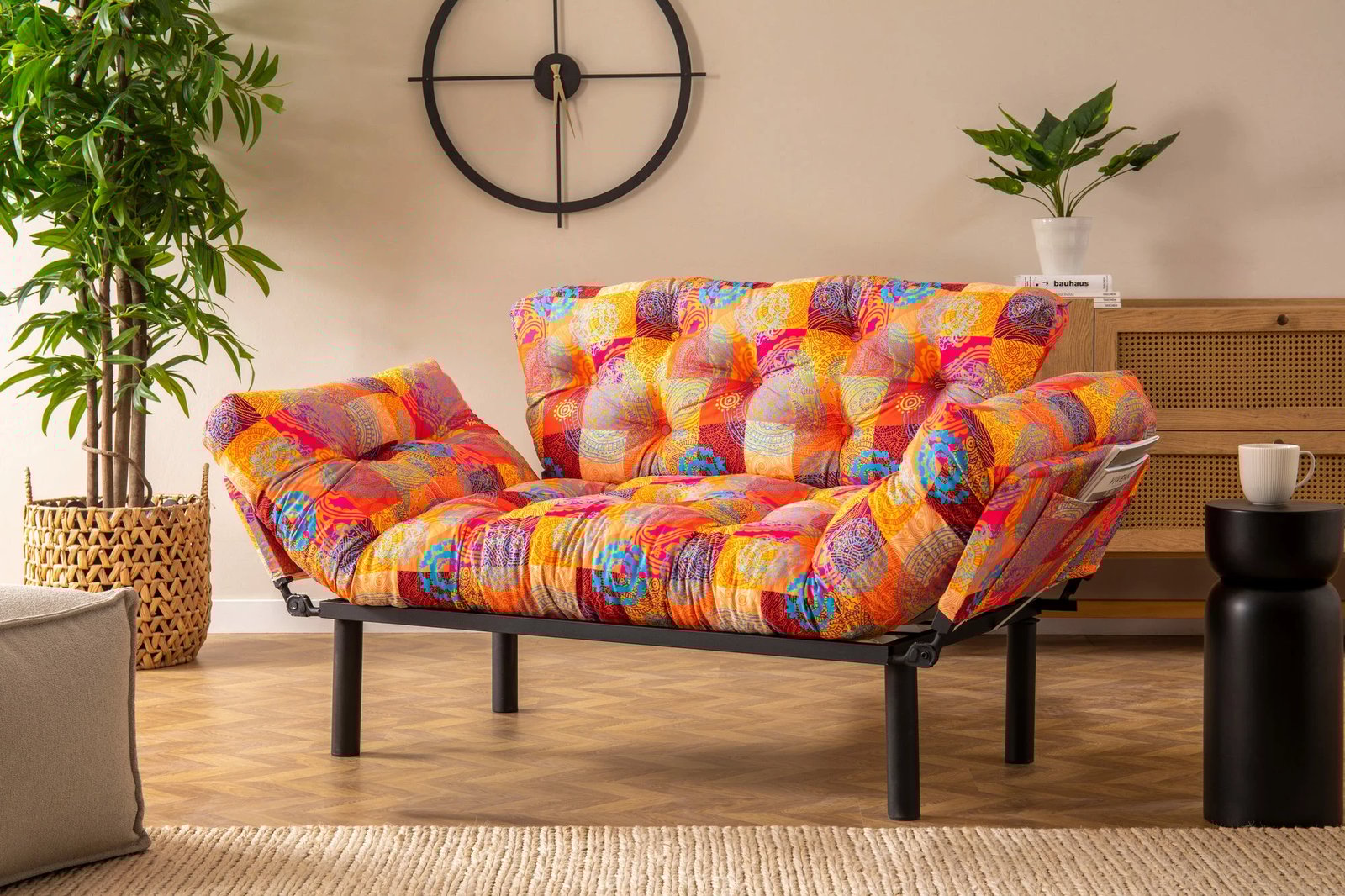 Divan i dyfishtë, shtrat, patchwork, Nitta Atelier del Sofa